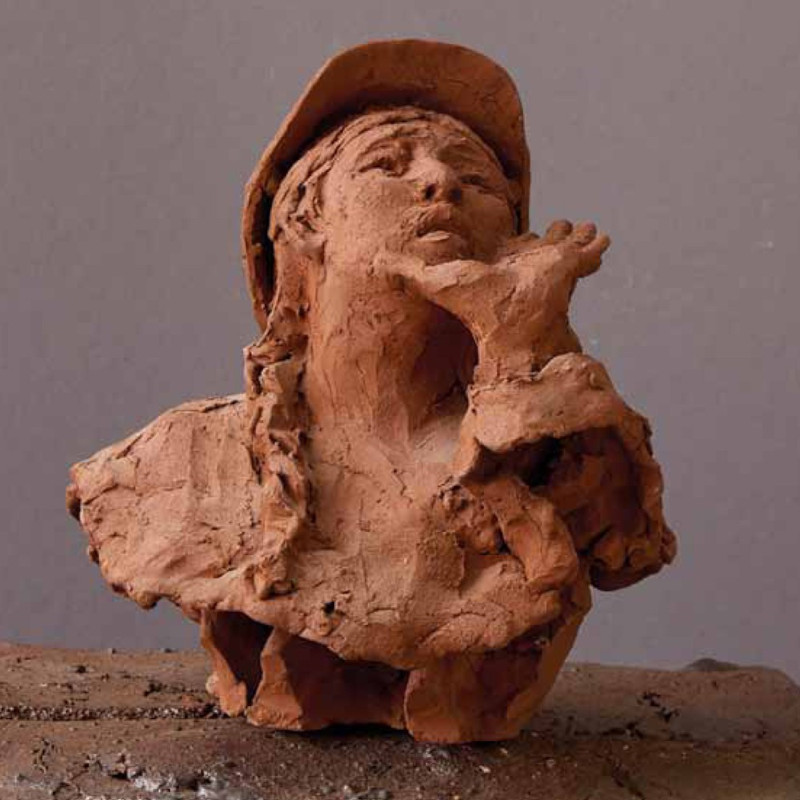 CeciliaHerrero-Laffin_Demostrantin Keramik 20 cm hoch_800
